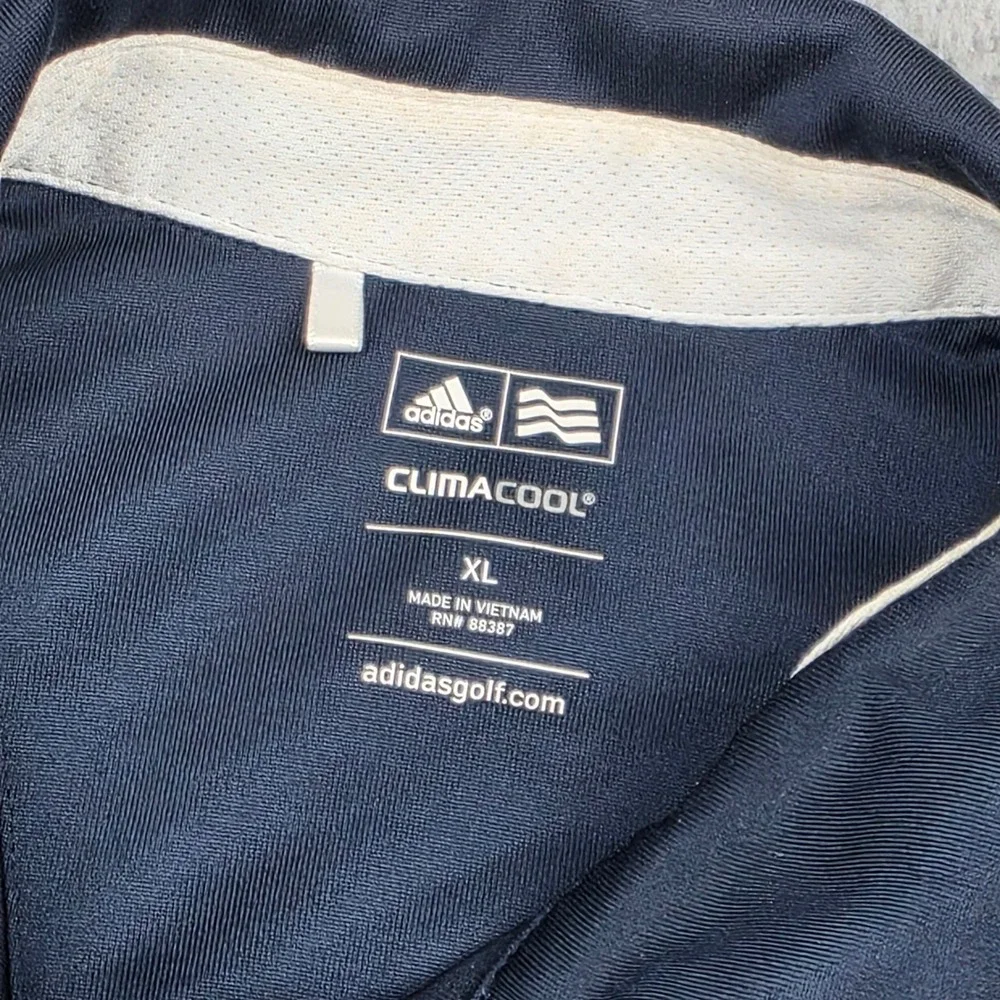 Adidas Michelob Ultra Golf Polo Shirt‎ Mens XL Navy Blue ClimaCool